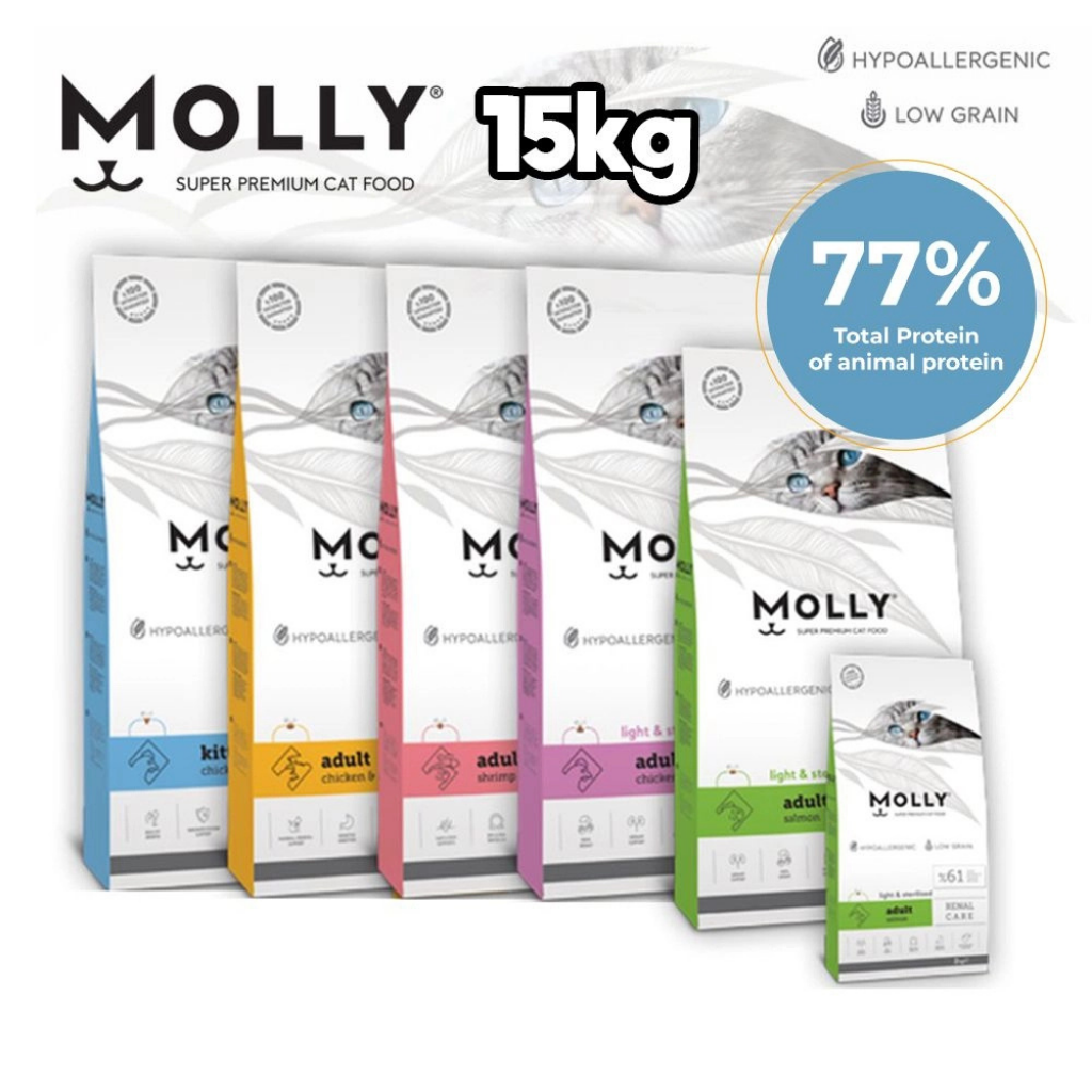 Fur Real Molly Cat Dry Food HAIRBALL CONTROL Adult Chicken & Anchovy 15kg
