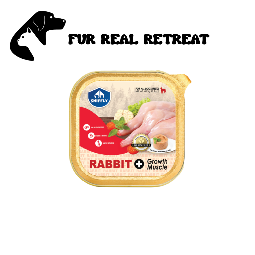 Fur Real Sniffly Dog Tray Rabbit 100g