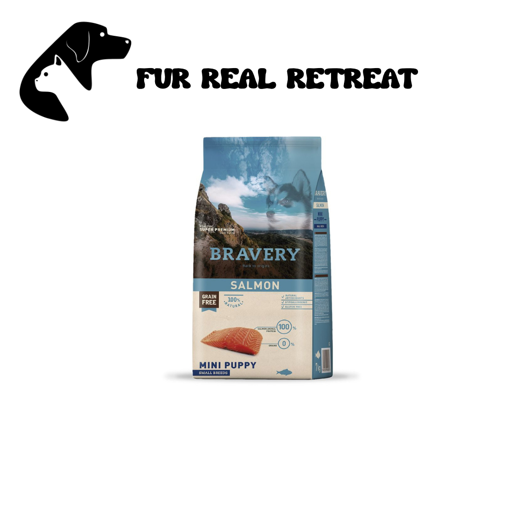 Bravery Dog 2kg Salmon Mini Puppy Dry Dog Food