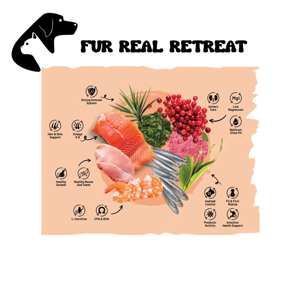 Fur Real SARAR Cat Food Hair Skin with Salmon & Shrimp 15KG