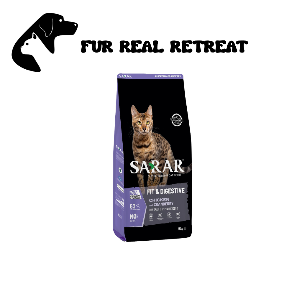 Fur Real SARAR Cat Food Fit Digestive with Chicken & Cranberry 15KG