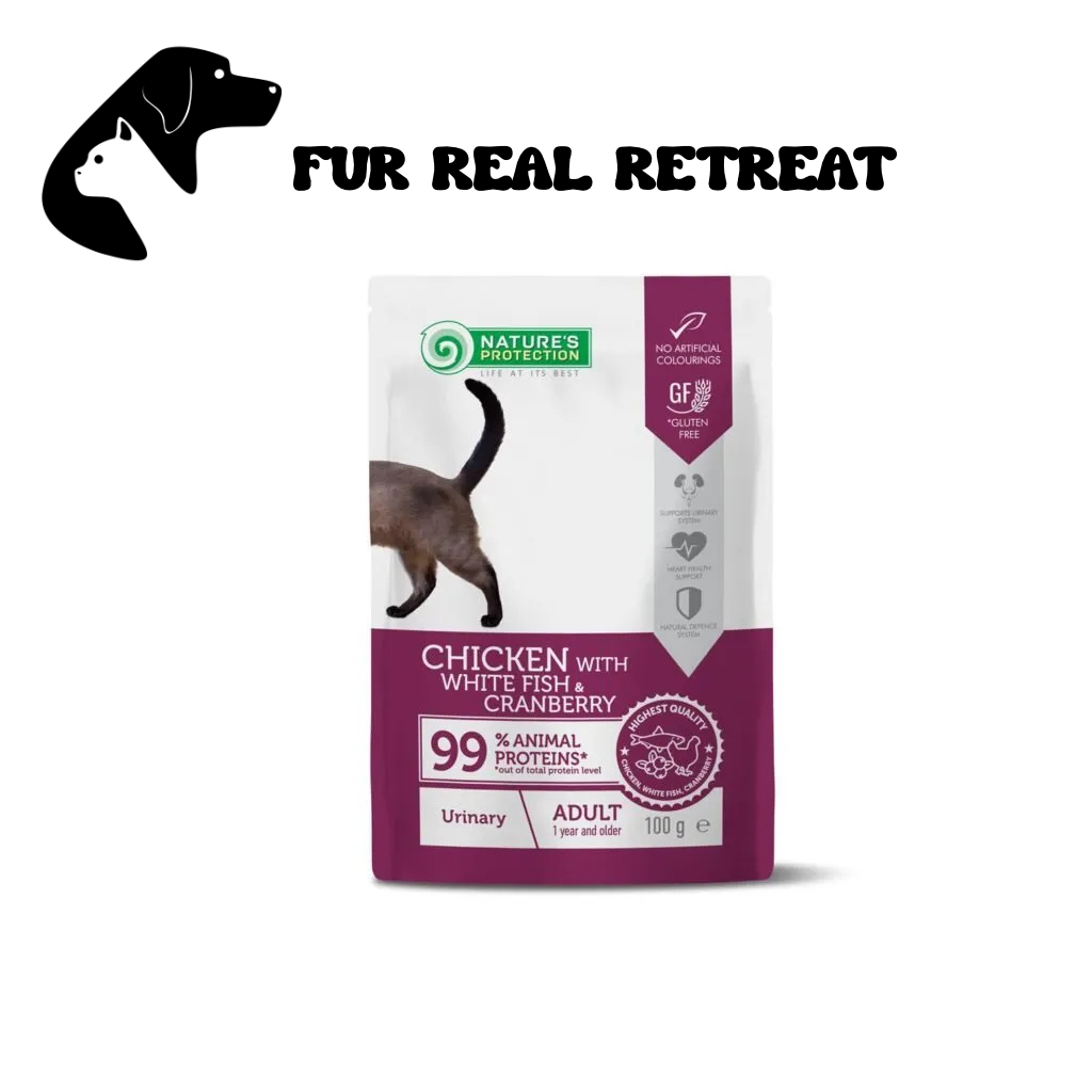 FUR REAL NATURE'S PROTECTION CAT POUCH CHICKEN & WHITEFISH URINARY 100G