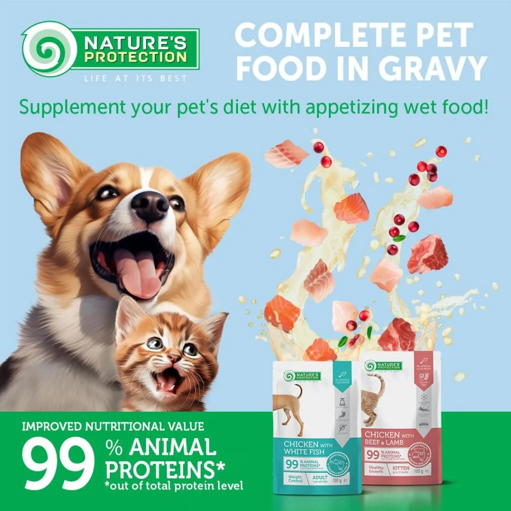 FUR REAL NATURE'S PROTECTION CAT POUCH CHICKEN & WHITEFISH URINARY 100G