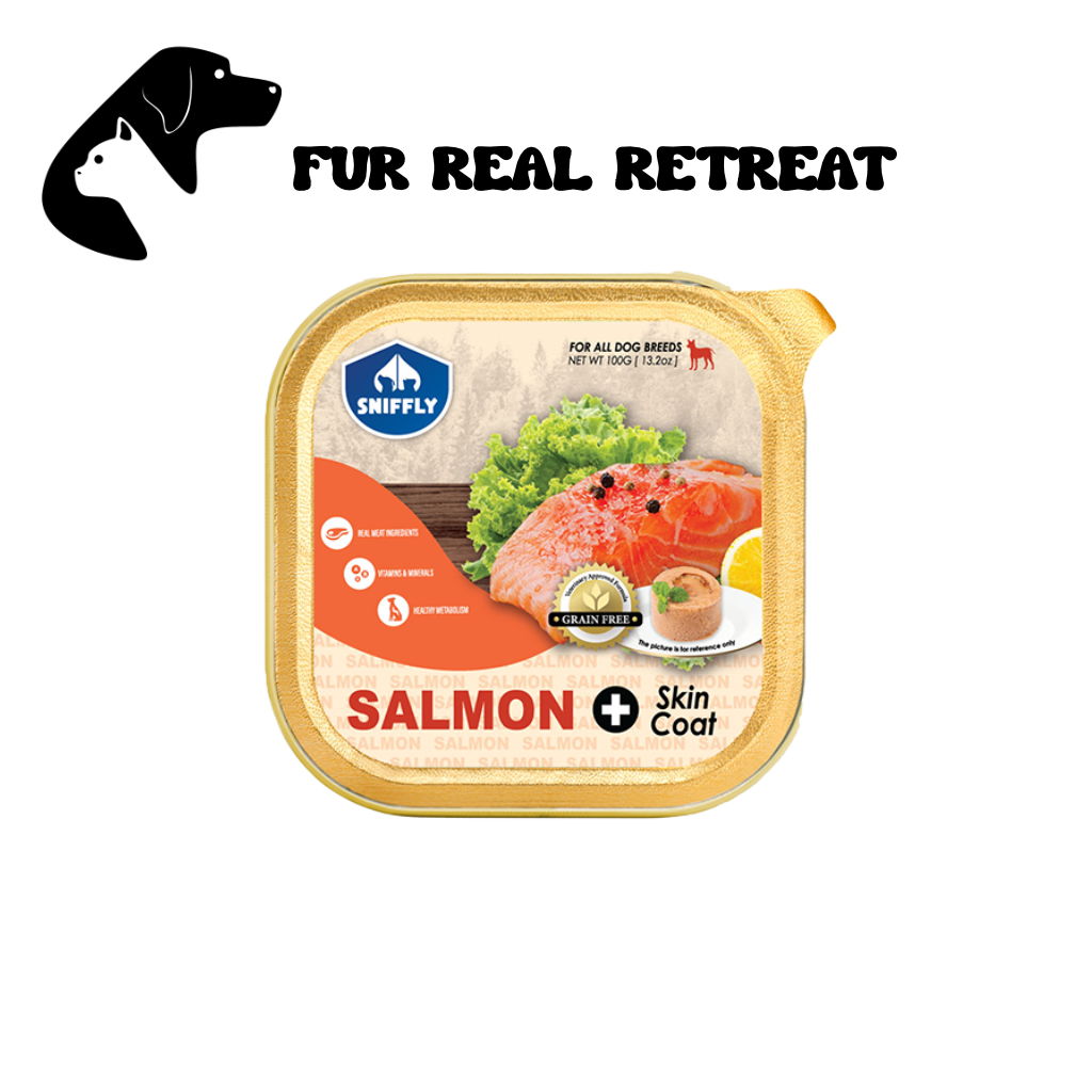 Fur Real Sniffly Dog Tray Salmon 100g
