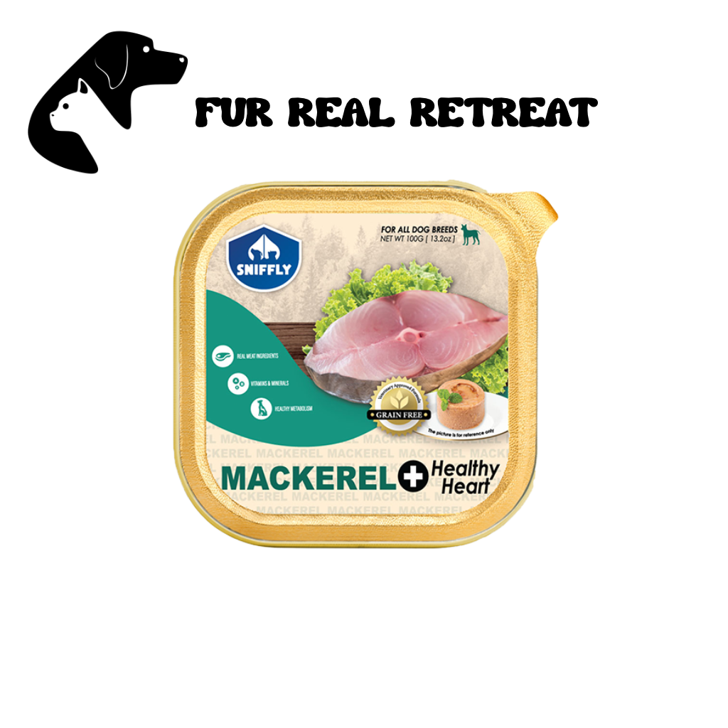 Fur Real Sniffly Dog Tray Mackerel 100g