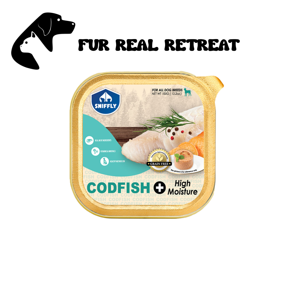 Fur Real Sniffly Dog Tray Codfish 100g