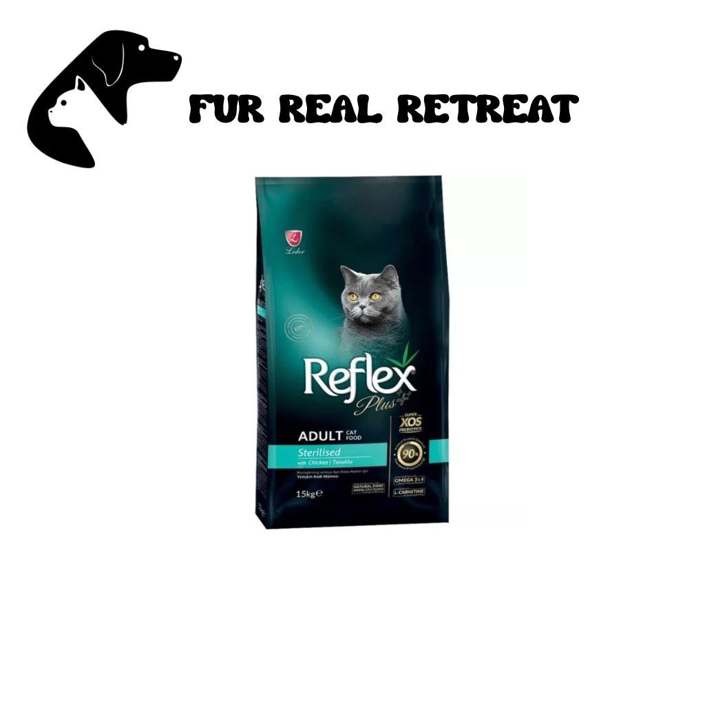 Reflex Plus 15kg Sterilised Chicken Dry Cat Food