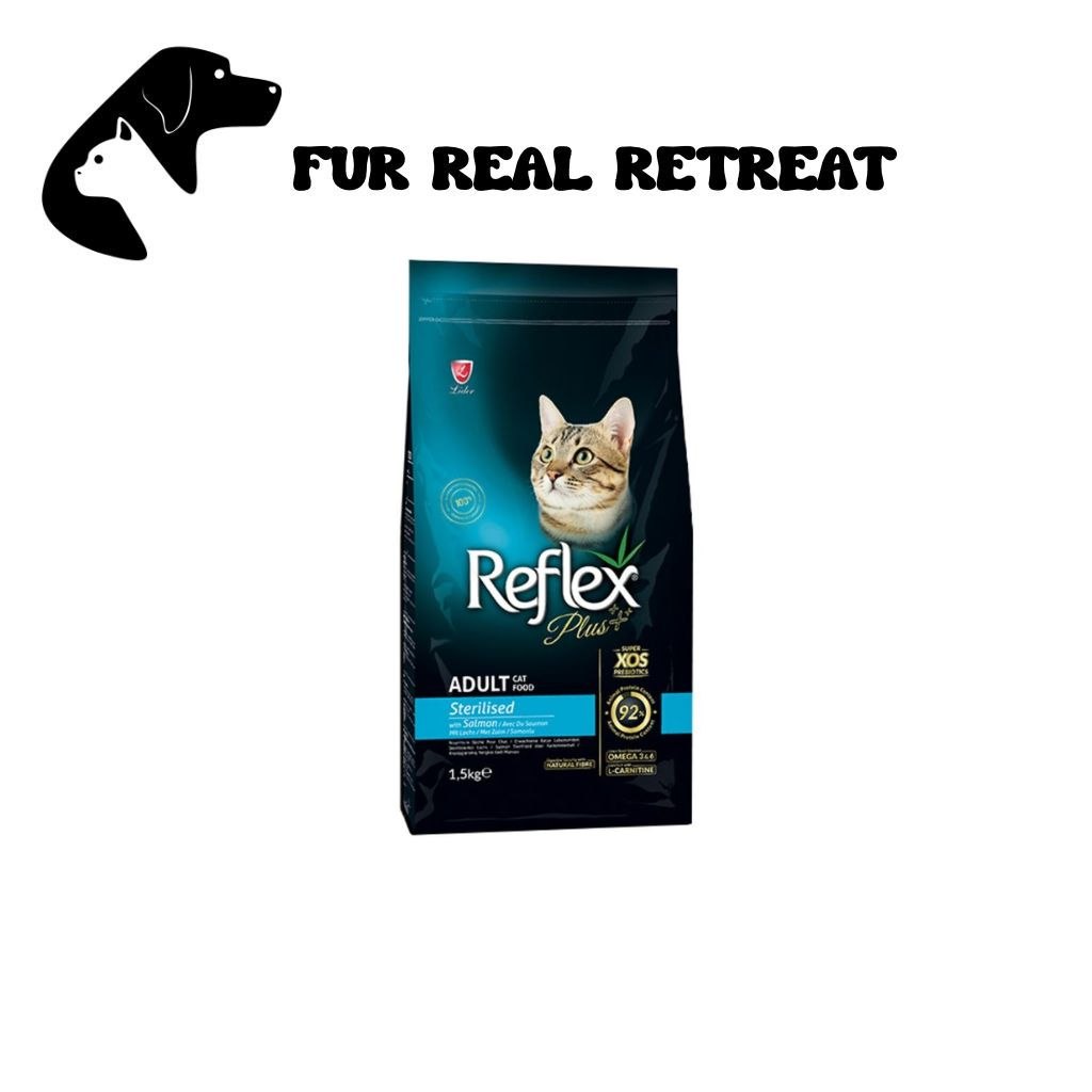 Reflex Plus 1.5kg Sterilised Salmon Dry Cat Food